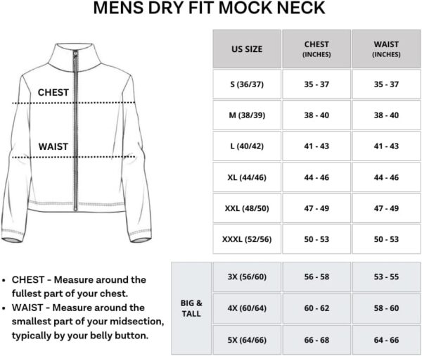 Real Essentials 3 Pack: Mens Dry-Fit Long Sleeve Full Zip Ho... - Image 5