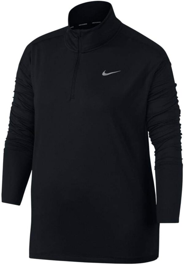 ⁦Nike Women's Element 1/2 Zip Running Top Black Size Medium⁩ - الصورة ⁦8⁩