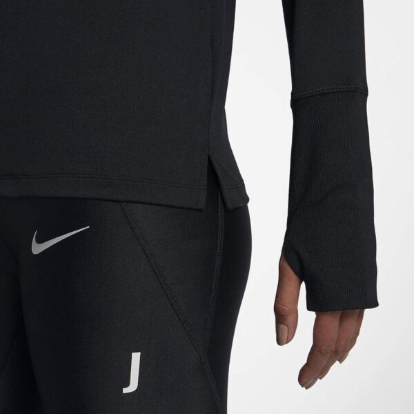 ⁦Nike Women's Element 1/2 Zip Running Top Black Size Medium⁩ - الصورة ⁦5⁩