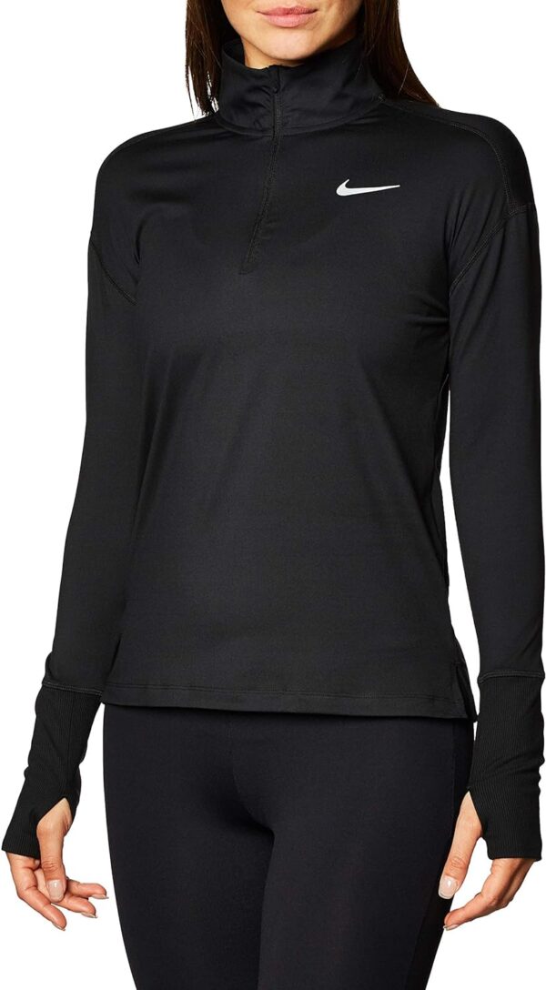 Nike Women's Element 1/2 Zip Running Top Black Size Medium